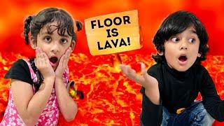 New Game    The Floor is Lava   Fun stories with Marwah & Abdul Rahman