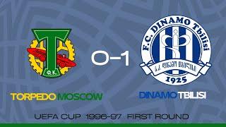 Torpedo Moscow 0-1 Dinamo Tbilisi 10.09.1996  UEFA cup 1996-97 first round