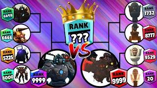 Skibidi toilet tournament brawl stars ranks up Cameraman Speakerman Tv man vs Skibidi Toilet titan