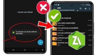 Restriction daccès au dossier Obbdonnées  Ce dossier a une restriction daccès Android Zarchiver