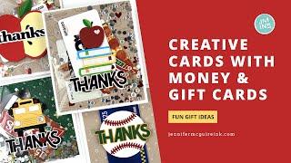 Creative Cards With Money or Gift Cards