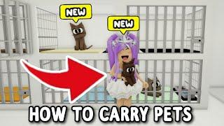 HOW TO **CARRY NEW PETS** IN BROOKHAVEN RP ROBLOX 