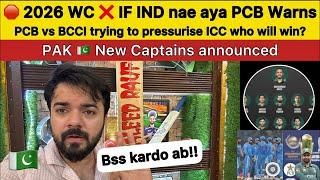 2026 Worldcup  if IND Nae aya PAK  PCB pressurising ICC for Champions Trophy  PAK Shaheen Squad