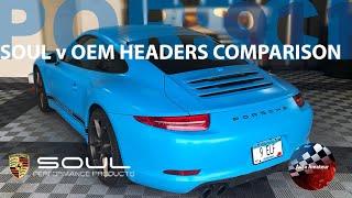 Soul PP vs. OEM Porsche Headers - Porsche 911 991.1