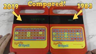 Speak and Spell - 1983 vs 2019 model