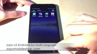 zopo c2 android4.2 os multi-languages review