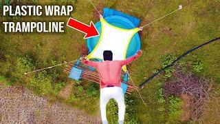 Will Plastic Wrap Trampoline Save Me from 15 ft Jump?