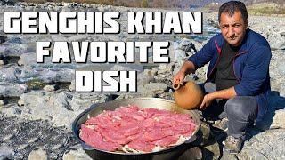 YOUVE NEVER SEEN SUCH A RECIPE GENGHIS KHAN FAVORITE DISH  MEAT COOKED IN STONES 