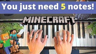 Learn Minecraft Theme in 5 Minutes  Easy Piano Tutorial