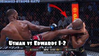 Лучшие моменты Камару Усман vs Леон Эдвардс 1-2 Highlight Kamaru Usman vs Leon Edwards 1-2