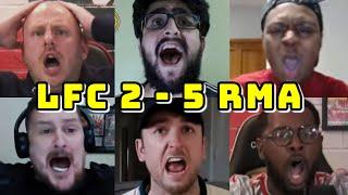 BEST COMPILATION  LIVERPOOL VS REAL MADRID 2-5  LIVE WATCHALONG REACTIONS  LFC FANS CHANNEL