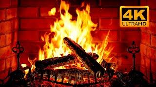  Cozy Fireplace 4K 12 HOURS. Fireplace with Crackling Fire Sounds. Crackling Fireplace 4K