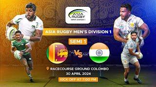 Sri Lanka v India  Asia Rugby Mens Division 1 2024 Semi-final 2