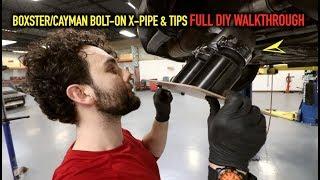 HOW TO INSTALL PORSCHE CAYMAN BOLT-ON X-PIPE WITH EXHAUST TIPS