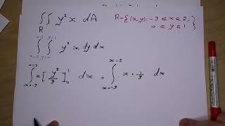 double integral - التكامل الثنائي 3