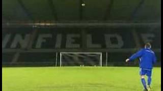 Linfield f.c. Crossbar challenge soccer am