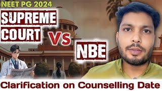 Neet pg 2024 Supreme Court case  neet pg result 2024 controversy  neet pg counselling 2024 date