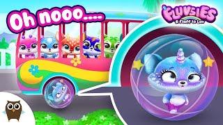 Fluvsies - Wheels On The Bus  Fun Kids Karaoke Song  Fluvsies - A Fluff to Luv  TutoTOONS