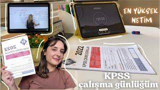 KPSS Çalışma Günlüğüm 86  2022 çıkmış sorular en yüksek netimi yaptım  #kpss #kpsslisans