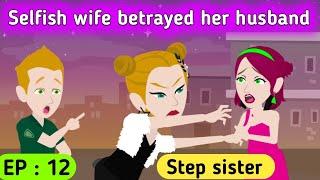 Step sister part 12  English story  Learn English  Animated stories  Sunshine English