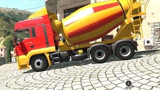 BeamNG Drive - MAN TGS High End Concrete Truck in Italy Part 1