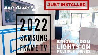 Samsung Frame TV2022 Just Installed in Super Bright Room - Mind Blown