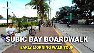 Subic Bay Boardwalk Early Morning Walk Tour  Subic Bay Freeport Zone SBMA Zambales Philippines 4k