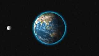 Earth with Orbiting Moon -animation  in After effects.