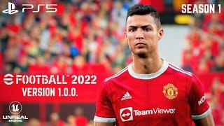 eFootball PES 2022 Version 1.0.0. - Manchester United vs. Arsenal - PS5 Gameplay  4K