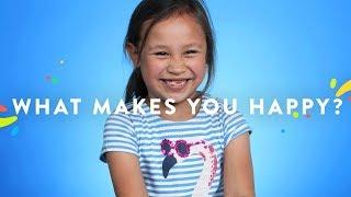 100 Kids Tell Us What Makes Them Happy  100 Kids  HiHo Kids