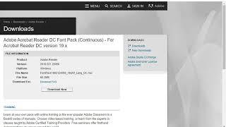 How to Install Extended Asian Language font pack for Adobe Acrobat Reader DC