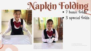 Napkin Folding  Food and Beverages Services