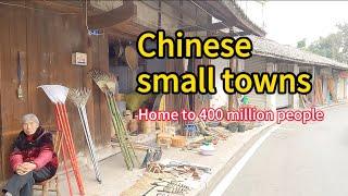 A typical rural small town in southwest China over 400 million people live in tonws like this.