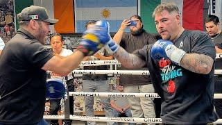 MUST SEE - Andy Ruiz Jr SCARY speed & power ahead of comeback in workout for Jarell Miller