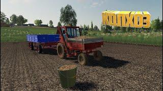 Farming Simulator 19 Збираєм картошку руками у ведро