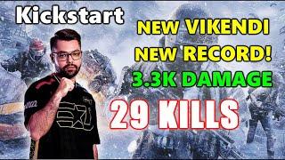 eU Kickstart - 29 KILLS 3.3K DAMAGE - NEW VIKENDI NEW RECORD - 1 MAN SQUADS - PUBG