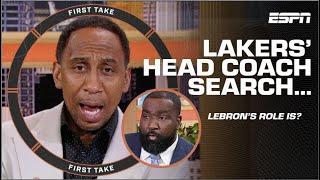 Stephen A. ADDRESSES THE REALITY of LeBron’s role in the Lakers’ next head coach   First Take