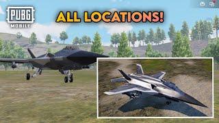 All Fighter Jet Locations In Payload 3.0 Mode  PUBG MOBILE  Payload 3.0 Jet Locations 