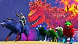 Domei a Imortal Alcateia + PODEROSA Esse Rex do Mundo Me... DINOSSAUROS ARK SURVIVAL EVOLVED