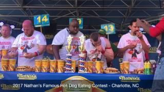 Charlotte NC Nathans Famous Hot Dog Eating Contest
