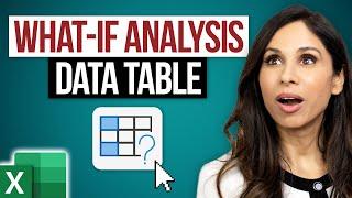 Excel What-If Analysis Data Table  Easy to Use Once you Learn This️