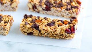 Soft and Chewy Homemade Granola Bars Recipe