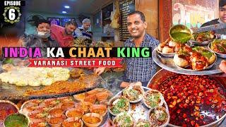 Indias Best 7-COURSE CHAT Feast at Kashi Chat  Thandai + Paan & Tiranga Barfi in VARANASI 