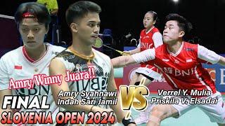 FINAL-Amry SyahnawiIndah Cahya vs Verrel Yustin MuliaPriskila Venus Elsadai  Slovenia Open 2024