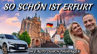 Erfurt Die schönste Stadt in Thüringen Das müsst ihr sehen Ausflug im E Auto Audi Q4 e-tron.