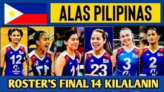 ALAS PILIPINAS 14 STAR PLAYERS OFFICIALLY LINEUPS FIVB CHALLENGER CUPS 2024