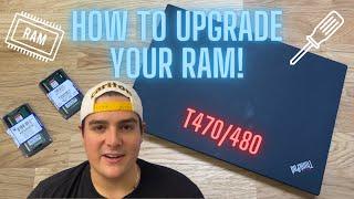 How to Upgrade RAM on a Lenovo ThinkPad T470T480 Laptop