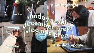  sunday reset vlog @ northeastern uni  vlogmas prep etsy shop update finals week vibes + more 