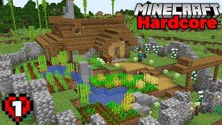 Minecraft Hardcore Lets Play  The Starter House Episode 1