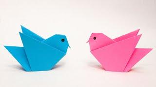 Beautiful paper origami bird - very fast and easy  #Origami Bird  Simple paper craft #origamibird